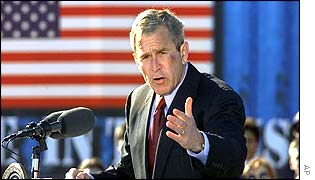 US President George W Bush