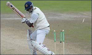 Jayasuriya is bowled for 26, and his series is over