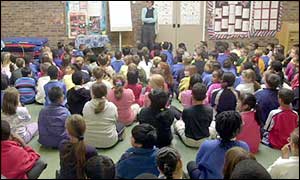 Children in a classroom