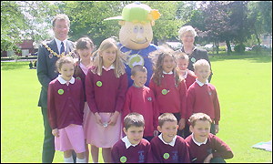 Local school children attended the launch