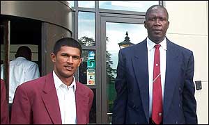 Daren Ganga and Joel Garner