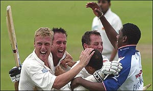 The celebrations begin at Old Trafford