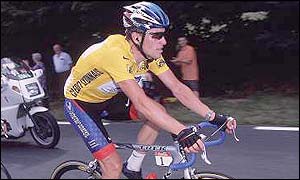 Current champion Lance Armstrong