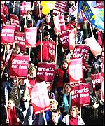 Student funding protest 