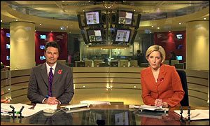 Gavin Esler and Carrie Gracie 