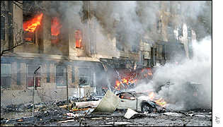 Pentagon on fire
