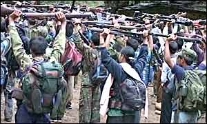 Maoist rebels on parade