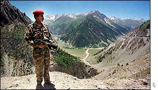 Indian soldier in the border area