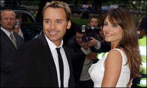 David Furnish and Liz Hurley 