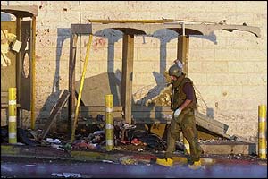 Scene of French Hill bomb attack