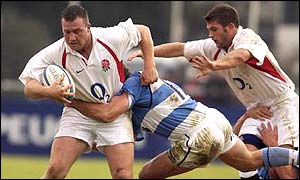 England hooker Mark Regan in Argentina