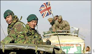 British Marines on patrol in Afghanistan