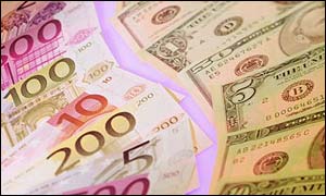 Euro and dollar notes