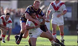 Nathan Blacklock is tackled