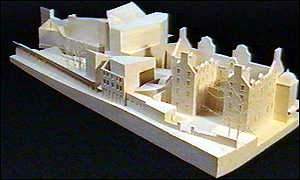 Model of Holyrood building