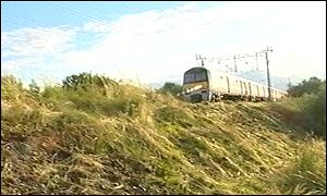 Train and tracks