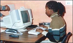 South African user on the internet