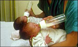 Babies were given formula milk in the study