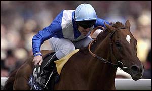 Johnny Murtagh wins aboard No Excuse Needed in the opening race of the 2002 Royal Ascot meeting