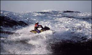 Count Marichalar at sea ( photograph courtesy of Atlantic 2002 website)