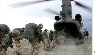 Commando troops in eatstern Afghanistan