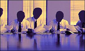 Boardroom scene