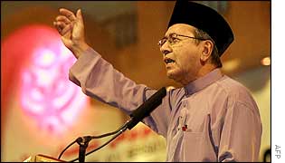 Mahathir Mohamad announces his resignation, 22 June 2002