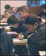Exam scene