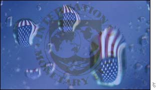 IMF logo and Stars & Stripes