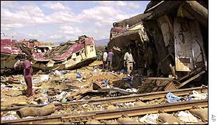 Crash wreckage