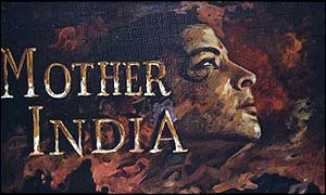 Mother India 1957, souvenir booklet cover by L L Meganee (V&A)