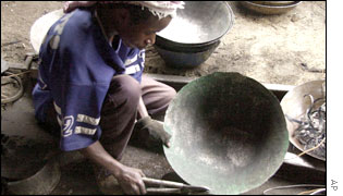 Kenyan metalworker