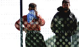 Asylum seekers in the Sangatte camp