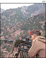 Pakistani soldier in tribal area