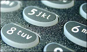Phone keypad, BBC