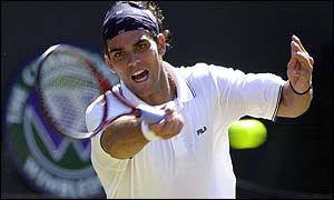 Mark Philippoussis beats 14th seed Thomas Enqvist 