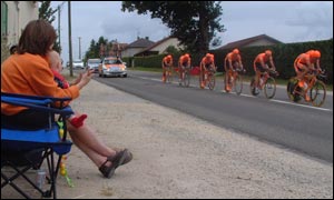 Euskaltel in the 2001 team time trial