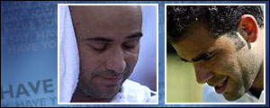 Andre Agassi and Pete Sampras have eight Wimbledon singles titles between them