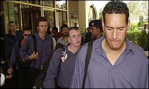 New Zealand's cricketers flew home after a bomb blast outside their hotel in Karachi.
