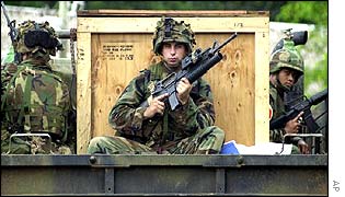 US troops in Basilan, southern Philippines