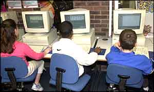 Children at computers