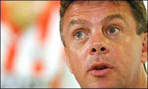 A surprised-looking David O'Leary