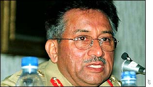 Pakistani President Pervez Musharraf