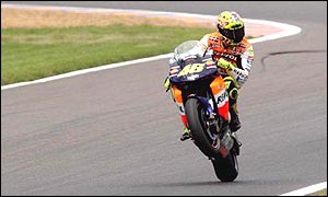 Valentino Rossi on Honda