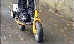 Go-ped motorised scooter