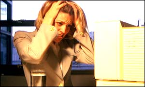 Woman at computer