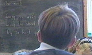 boy in classroom