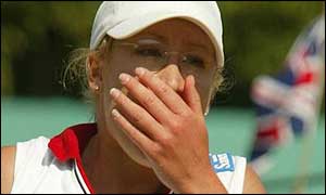 Baltacha could not reproduce her effort in round two