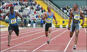 Dwain Chambers and Mark Lewis-Francis leave Maurice Greene trailing 