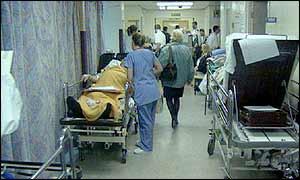 A busy hospital ward